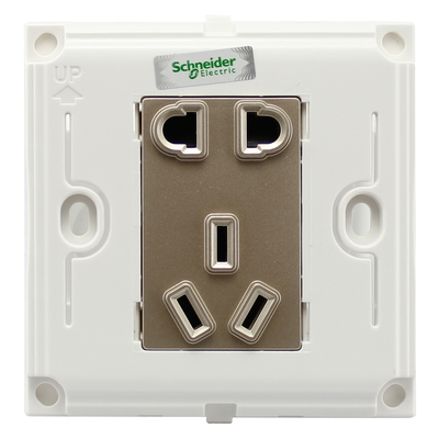 施耐德暢意系列單聯(lián)電話電腦插座 簡約設(shè)計(jì)，可靠連接